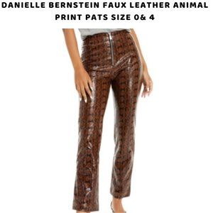 DANIELLE BERNSTEIN ANIMAL PRINT PANTS SIZE 0 & 4